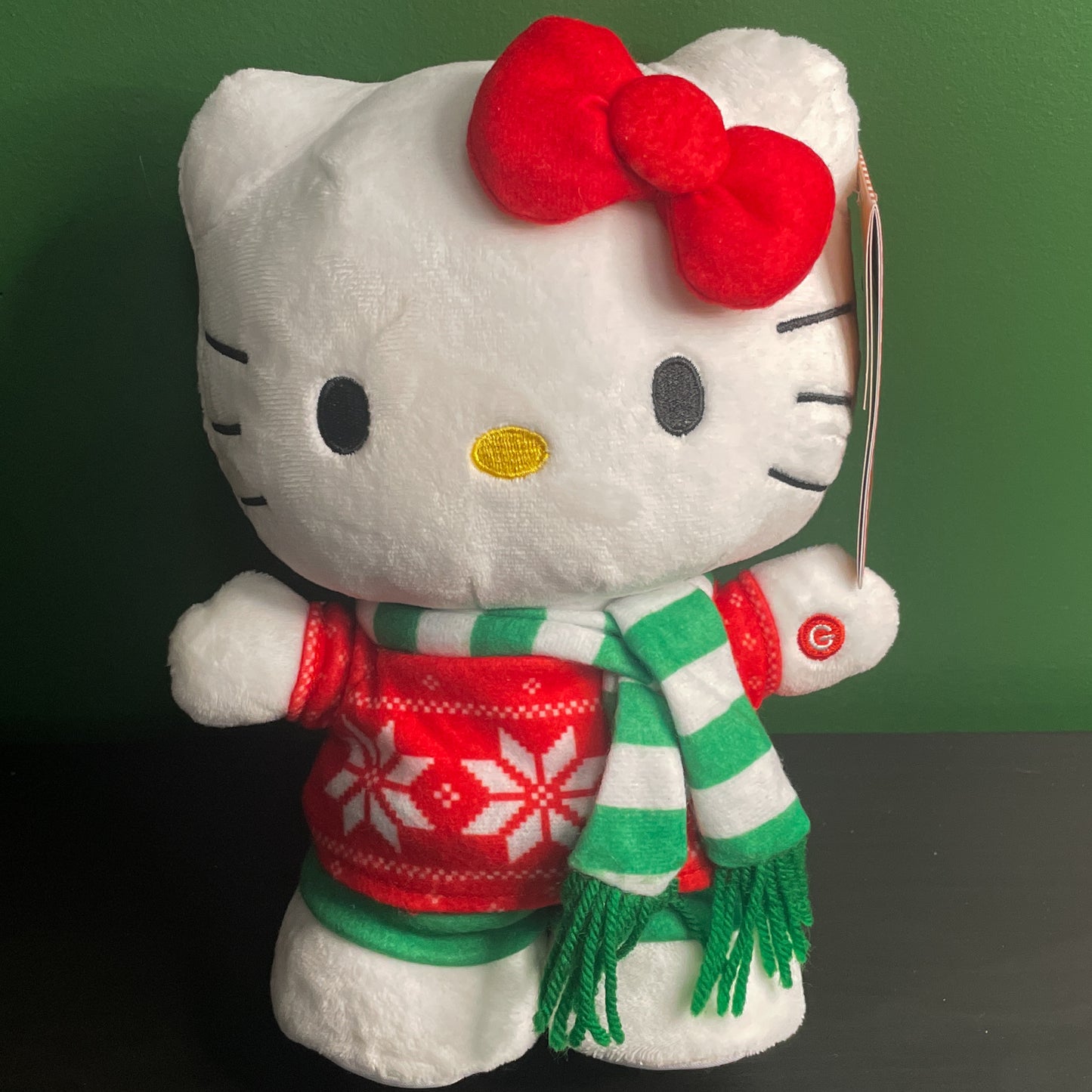 Sanrio Hello Kitty Christmas Sweater 10" Plush Waddler 2024 Holiday Decor