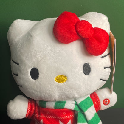 Sanrio Hello Kitty Christmas Sweater 10" Plush Waddler 2024 Holiday Decor