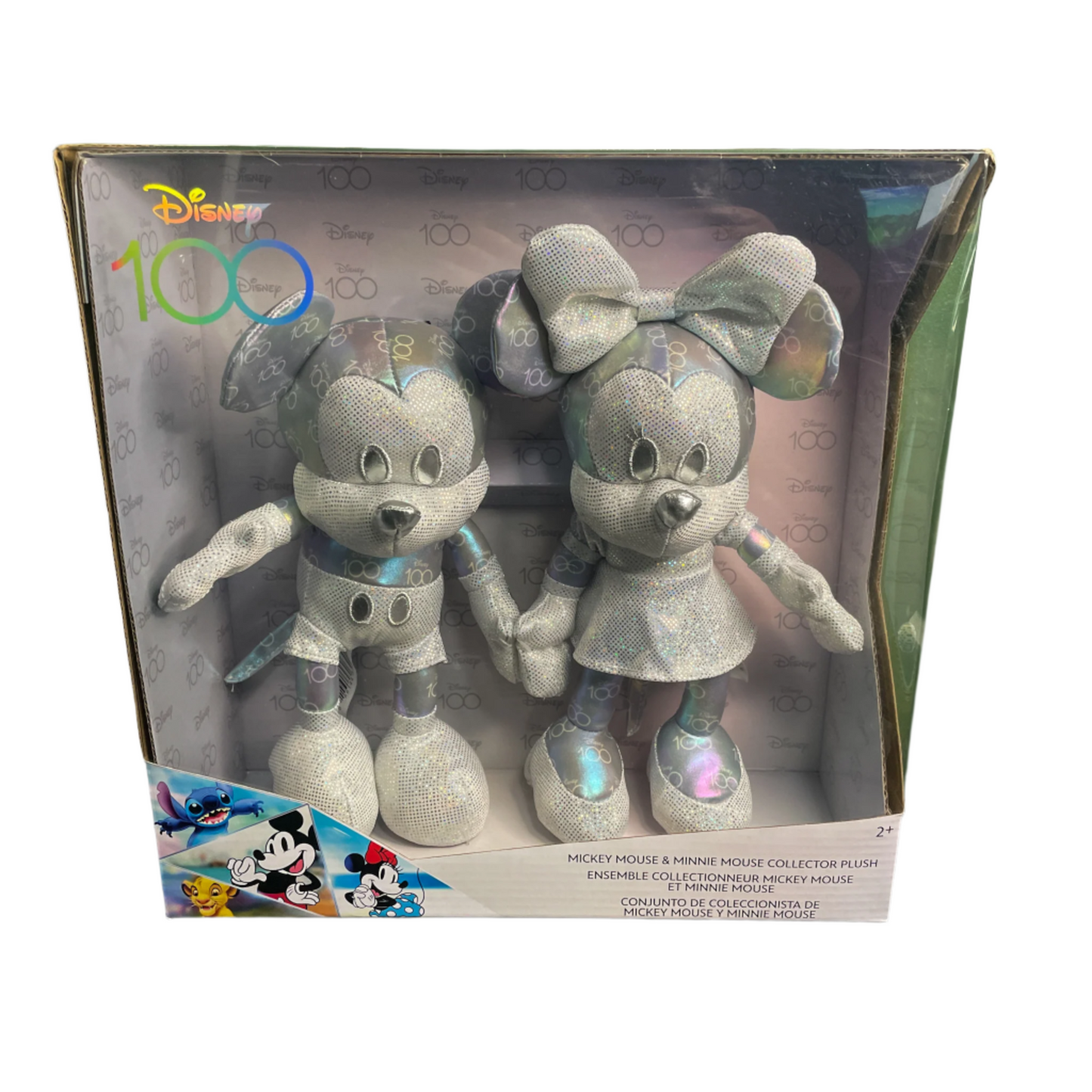 Disney Mickey and Minnie Mouse 100th Anniversary Collector Plush Set