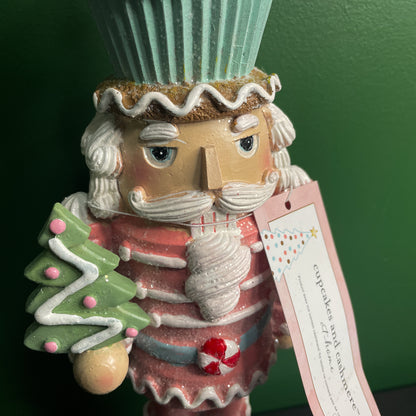 Cupcakes and Cashmere Pastel Cupcake Nutcracker 13.5" Holiday Christmas Decor