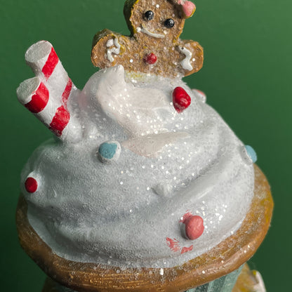 Cupcakes and Cashmere Pastel Cupcake Nutcracker 13.5" Holiday Christmas Decor