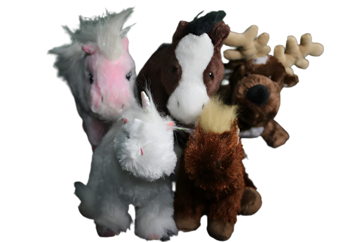 Lot of 5 Webkinz Plush Horse Unicorn Clydesdale Reindeer Pink Pony NO CODE