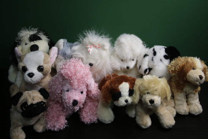 Lot of 11 Webkinz Dogs Dalmatian Chihuahua Husky Poodle Yorkie + More NO CODE