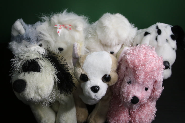 Lot of 11 Webkinz Dogs Dalmatian Chihuahua Husky Poodle Yorkie + More NO CODE